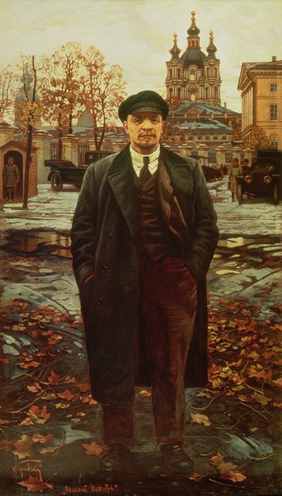 Vladimir Ilyich Lenin at Smolny by Isaak Israilevich Brodsky